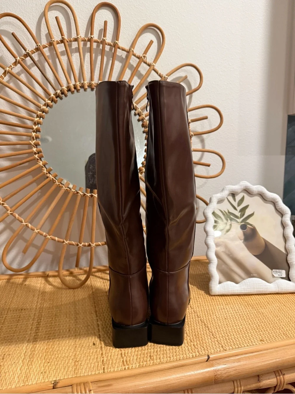 Size 8 Shoe N Tale Women's Over-the-Knee Leather Boots - Brown